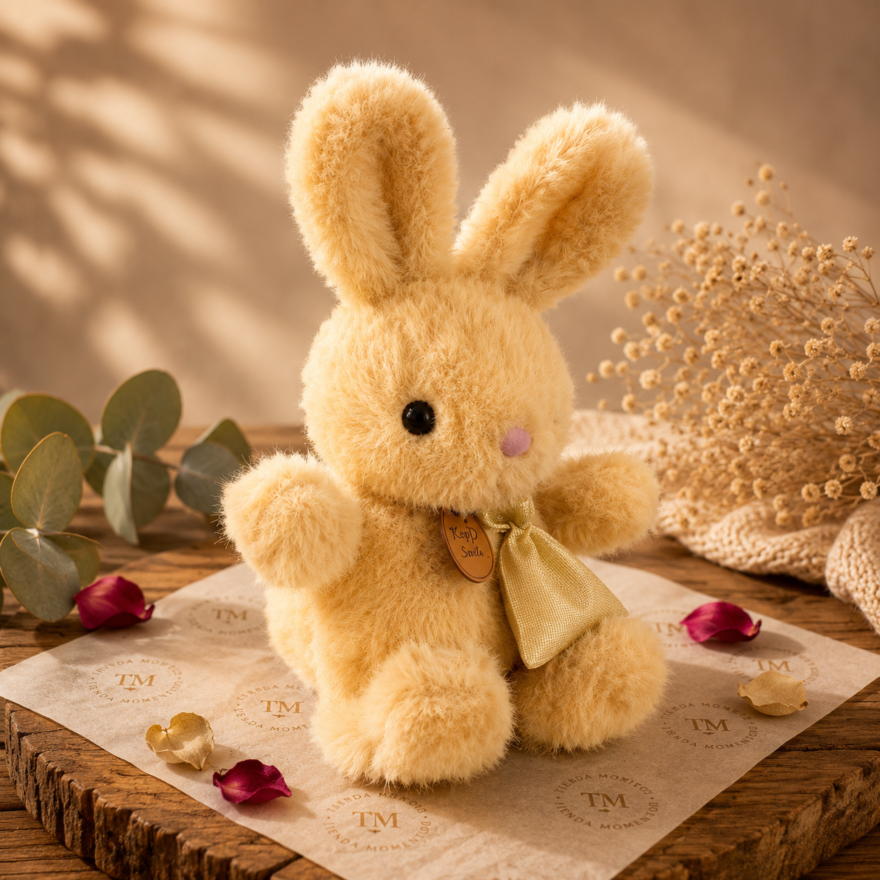 Conejo de Peluche con Mensaje Audio Personalizado